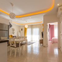 Cozy Furnished 1+1 Apartment in Mahmutlar with Mountain View and Full Facilities