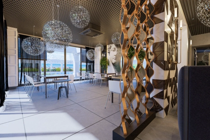 Modern 2+1 Penthouse with Sea and Castle View in Royal Towers, Cleopatra Beach