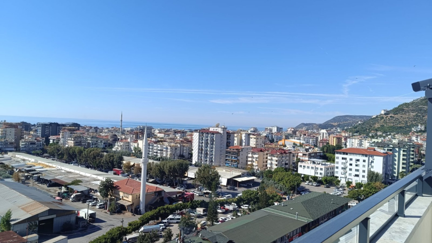Modern 2+1 Penthouse with Sea and Castle View in Royal Towers, Cleopatra Beach