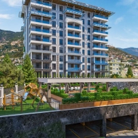 Modern 2+1 Penthouse with Sea and Castle View in Royal Towers, Cleopatra Beach