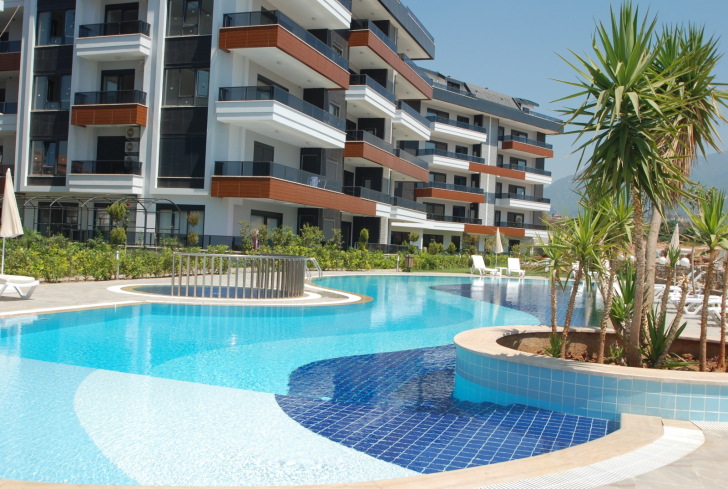 Modern 1+1 Furnished Apartment in Oba – 800 m from the Sea, 5★ Facilities