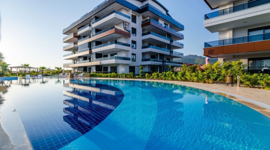 Modern 1+1 Furnished Apartment in Oba – 800 m from the Sea, 5★ Facilities