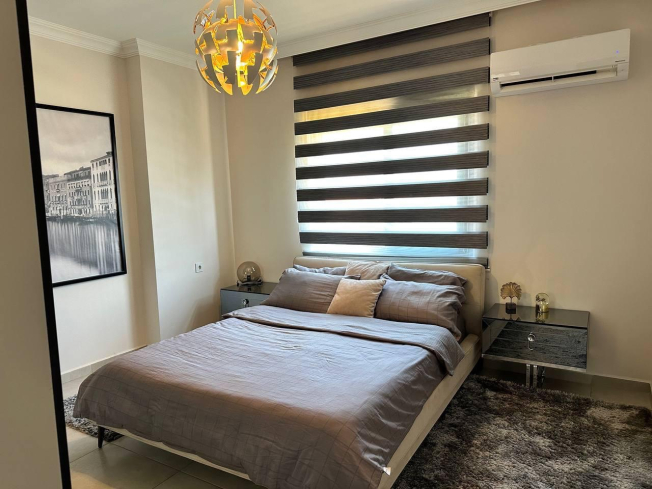 Modern 1+1 Furnished Apartment in Oba – 800 m from the Sea, 5★ Facilities