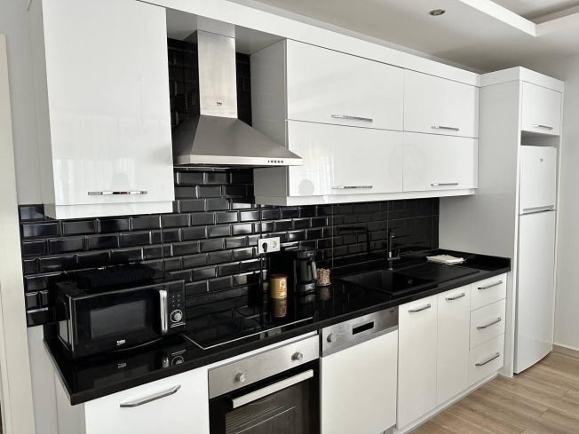 Modern 1+1 Furnished Apartment in Oba – 800 m from the Sea, 5★ Facilities