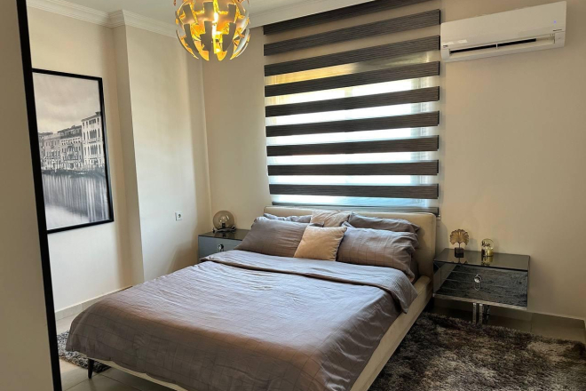 Modern 1+1 Furnished Apartment in Oba – 800 m from the Sea, 5★ Facilities