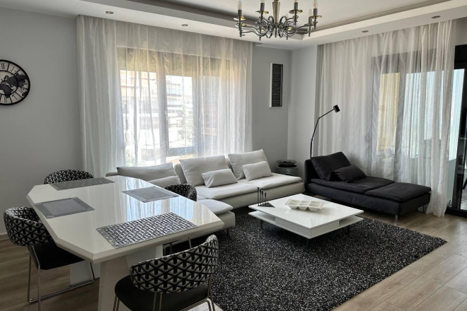 Modern 1+1 Furnished Apartment in Oba – 800 m from the Sea, 5★ Facilities