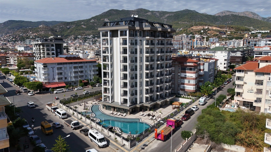 Modern 1+1 in Oba — 600 m to the beach, premium residence, ideal for rental