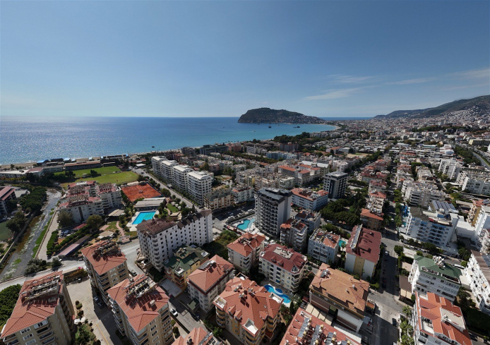 Modern 1+1 in Oba — 600 m to the beach, premium residence, ideal for rental