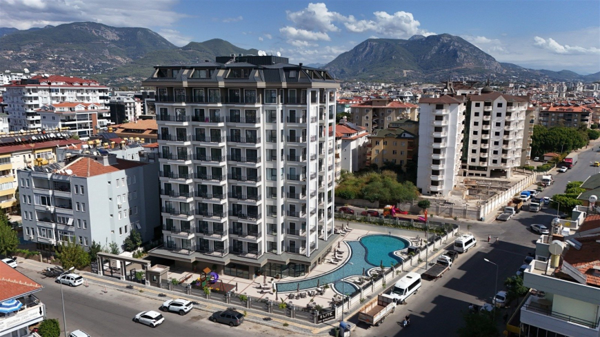 Modern 1+1 in Oba — 600 m to the beach, premium residence, ideal for rental