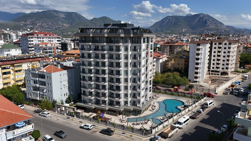 Modern 1+1 in Oba — 600 m to the beach, premium residence, ideal for rental