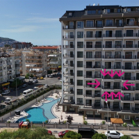 Modern 1+1 in Oba — 600 m to the beach, premium residence, ideal for rental