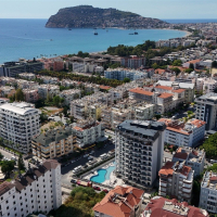 Modern 1+1 in Oba — 600 m to the beach, premium residence, ideal for rental