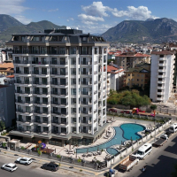 Modern 1+1 in Oba — 600 m to the beach, premium residence, ideal for rental