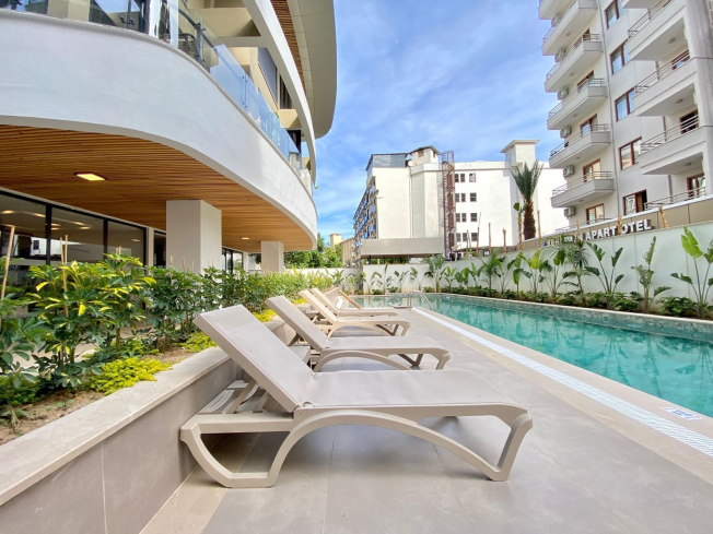 Modern 1+1 Apartment 300 m from the Beach with Premium Facilities — Ready for Rental