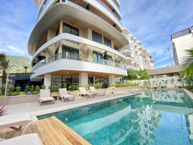 Modern 1+1 Apartment 300 m from the Beach with Premium Facilities — Ready for Rental
