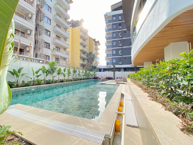 Modern 1+1 Apartment 300 m from the Beach with Premium Facilities — Ready for Rental