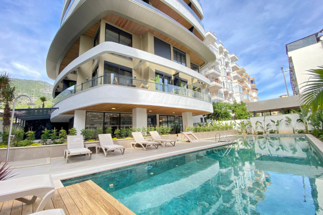 Modern 1+1 Apartment 300 m from the Beach with Premium Facilities — Ready for Rental