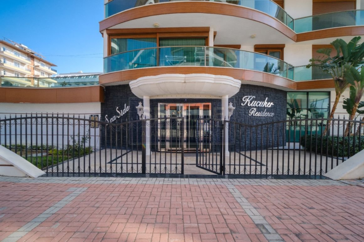 1+1 Apartment on the First Coastline in Oba — 50 m to Sandy Beach, Great Price