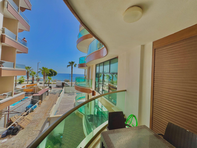 1+1 Apartment on the First Coastline in Oba — 50 m to Sandy Beach, Great Price