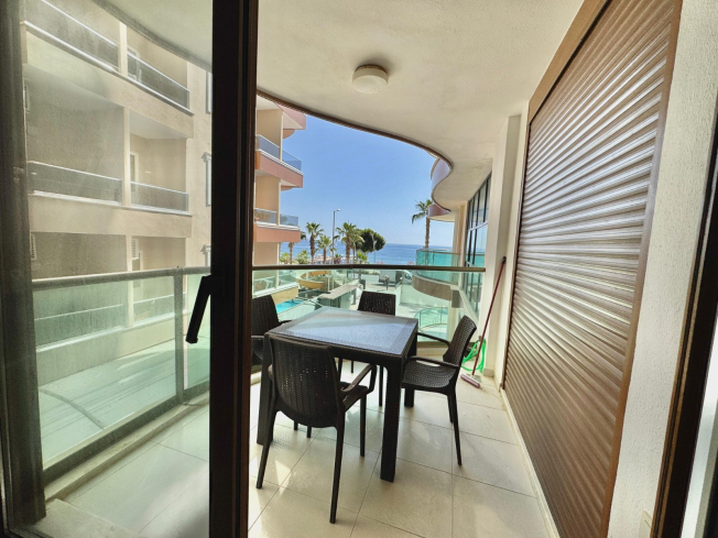 1+1 Apartment on the First Coastline in Oba — 50 m to Sandy Beach, Great Price