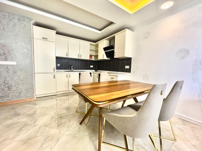 1+1 Apartment on the First Coastline in Oba — 50 m to Sandy Beach, Great Price