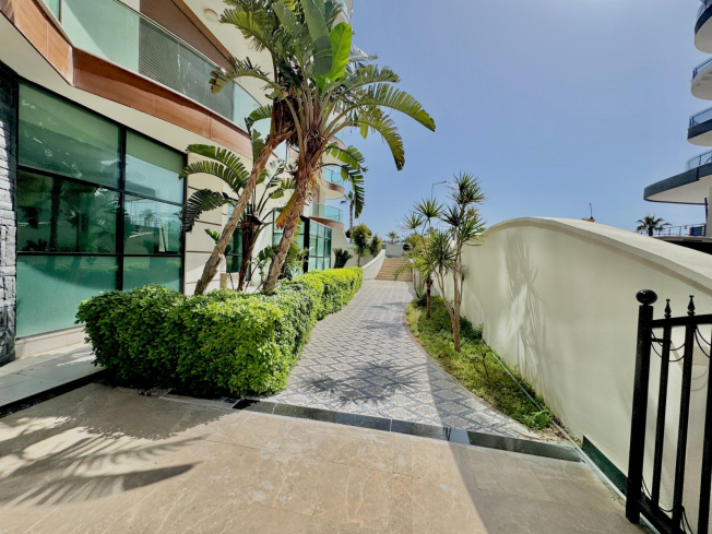 1+1 Apartment on the First Coastline in Oba — 50 m to Sandy Beach, Great Price