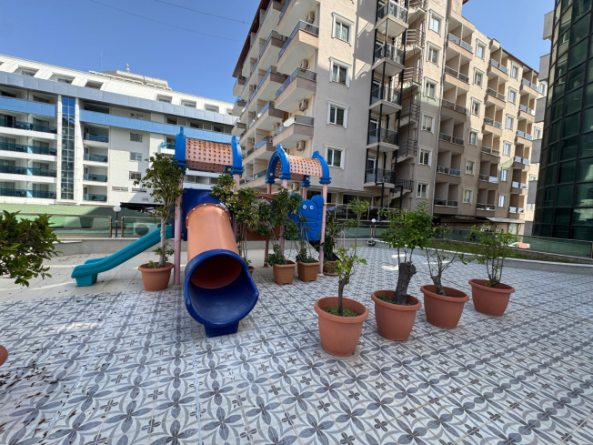 1+1 Apartment on the First Coastline in Oba — 50 m to Sandy Beach, Great Price