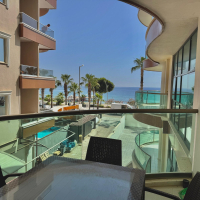 1+1 Apartment on the First Coastline in Oba — 50 m to Sandy Beach, Great Price