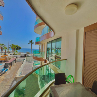 1+1 Apartment on the First Coastline in Oba — 50 m to Sandy Beach, Great Price