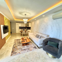 1+1 Apartment on the First Coastline in Oba — 50 m to Sandy Beach, Great Price