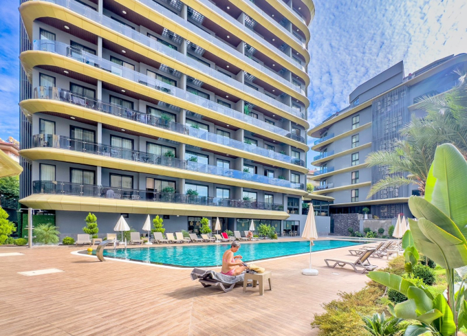 Modern furnished 1+1 apartment in the Cleopatra area — ideal for living & rental