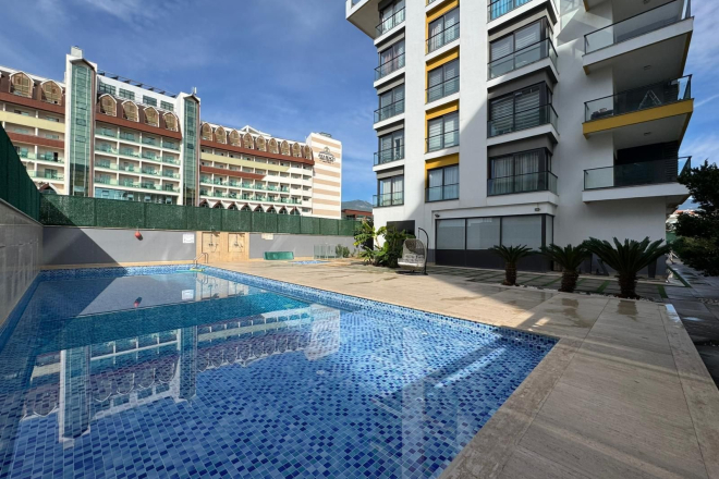 Modern Fully Furnished 1+1 Apartment Just 100 m from the Sea in Oba