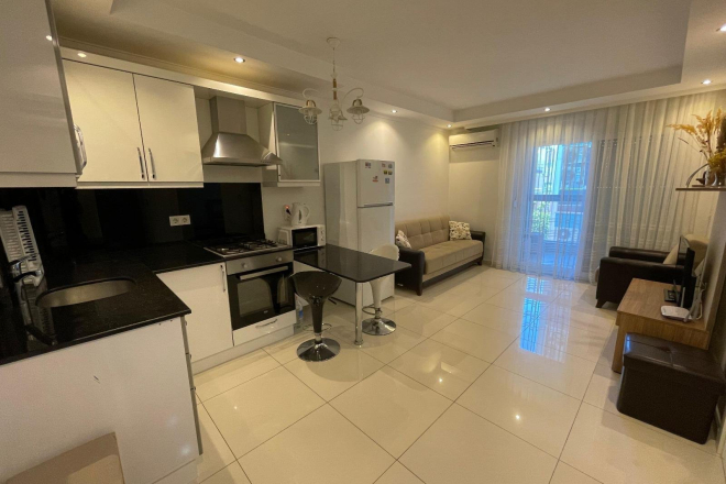 кFurnished 1+1 Apartment near Cleopatra Beach — 300 m from the sea