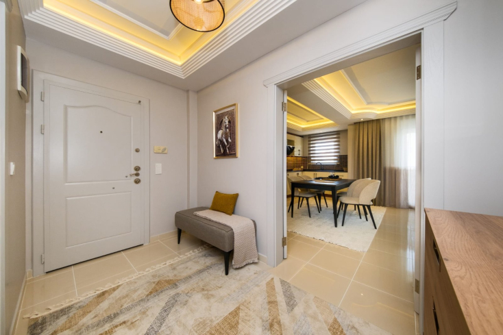 Modern 2+1 Apartment in Oba Crown — 500 m to the Sea & Eligible for Residence Permit