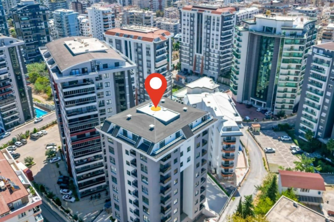 Modern 1+1 Apartment Near the Sea with Full Facilities in Mahmutlar