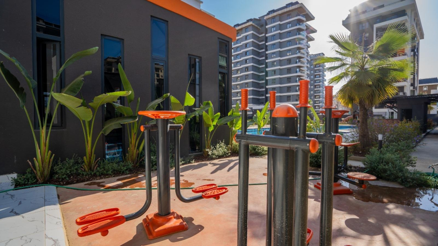 Furnished 1+1 Apartment with Rich Facilities — 600 m to the Sea, Mahmutlar