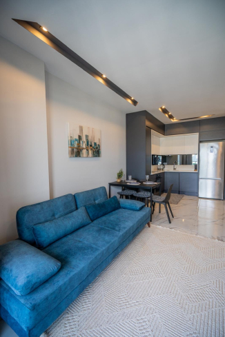 Furnished 1+1 Apartment with Rich Facilities — 600 m to the Sea, Mahmutlar