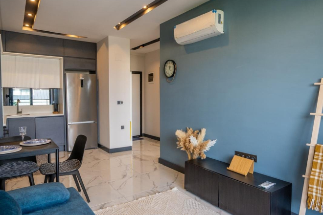 Furnished 1+1 Apartment with Rich Facilities — 600 m to the Sea, Mahmutlar