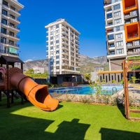 Furnished 1+1 Apartment with Rich Facilities — 600 m to the Sea, Mahmutlar