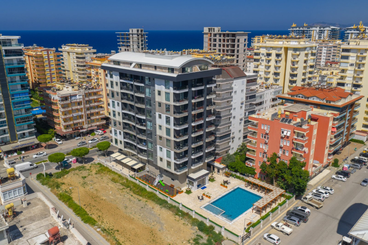 1+1 Apartment Near the Sea in Mahmutlar — Licensed for Short-Term Rental, New Finish