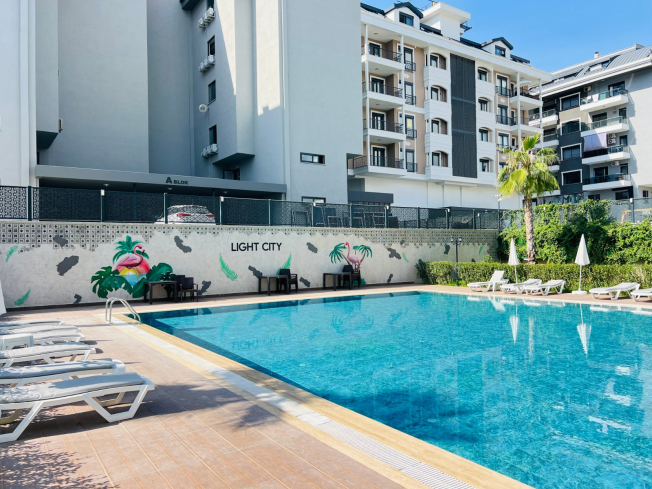 Sea-view 1+1 apartment in Kargicak — 100 m to the beach, furnished, rental-ready