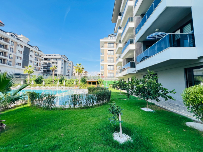 Sea-view 1+1 apartment in Kargicak — 100 m to the beach, furnished, rental-ready