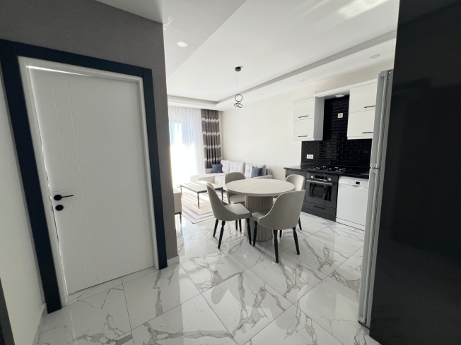 Sea-view 1+1 apartment in Kargicak — 100 m to the beach, furnished, rental-ready