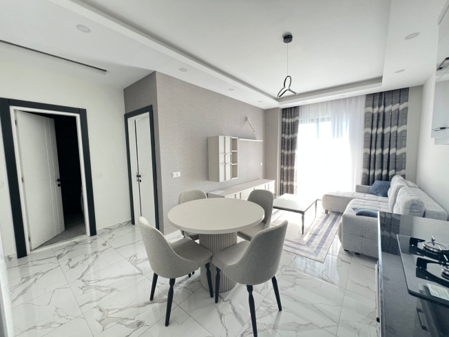 Sea-view 1+1 apartment in Kargicak — 100 m to the beach, furnished, rental-ready