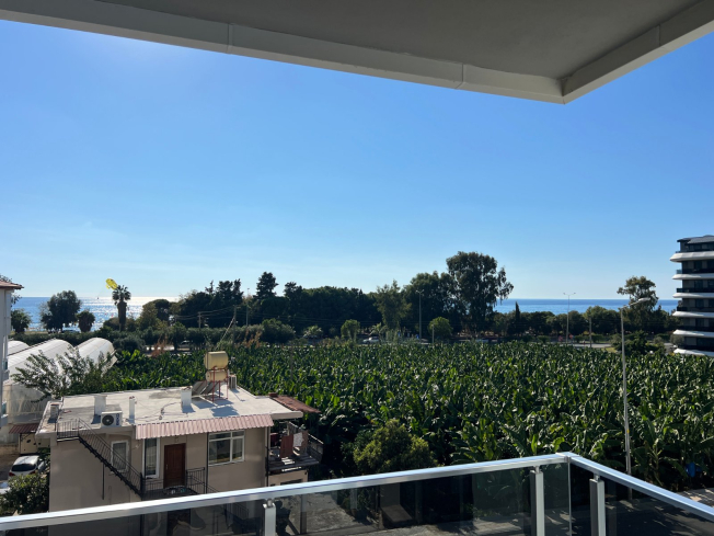 Sea-view 1+1 apartment in Kargicak — 100 m to the beach, furnished, rental-ready