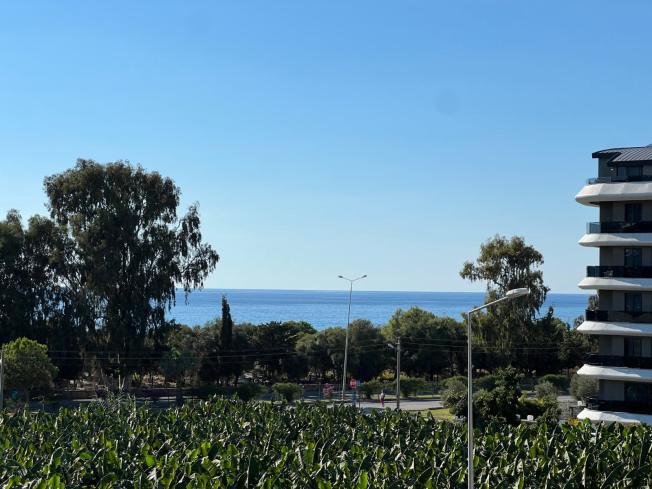 Sea-view 1+1 apartment in Kargicak — 100 m to the beach, furnished, rental-ready