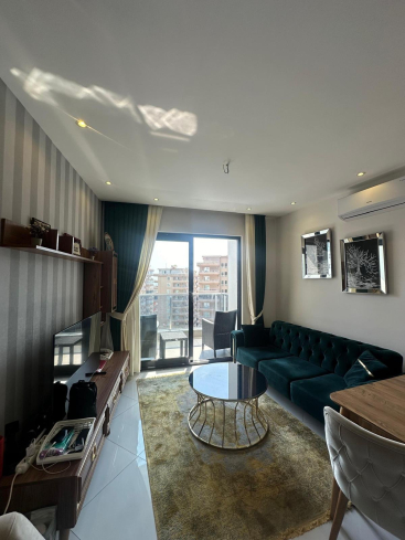 Fully Furnished 1+1 Apartment Near the Sea with Hotel-Style Facilities in Mahmutlar