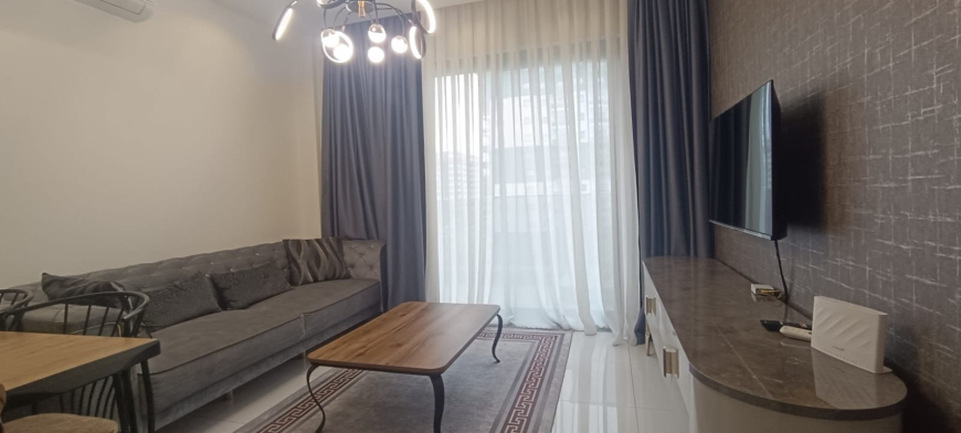 Fully Furnished 1+1 Apartment Near the Sea with Hotel-Style Facilities in Mahmutlar