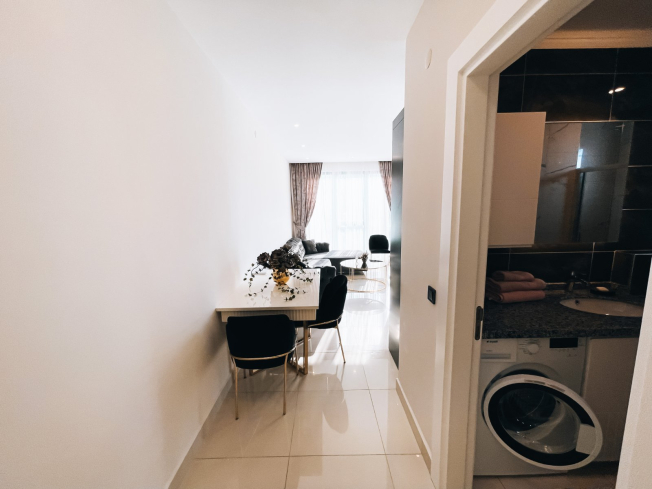 Modern Furnished 1+1 Apartment Near the Sea in Kargicak — Perfect for Living & Rental Income