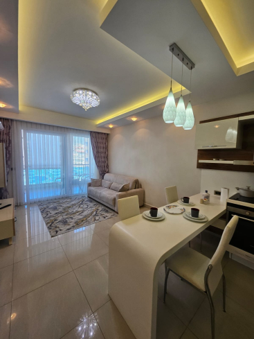 1+1 Apartment Near the Sea in Kargicak with Short-Term Rental Permit